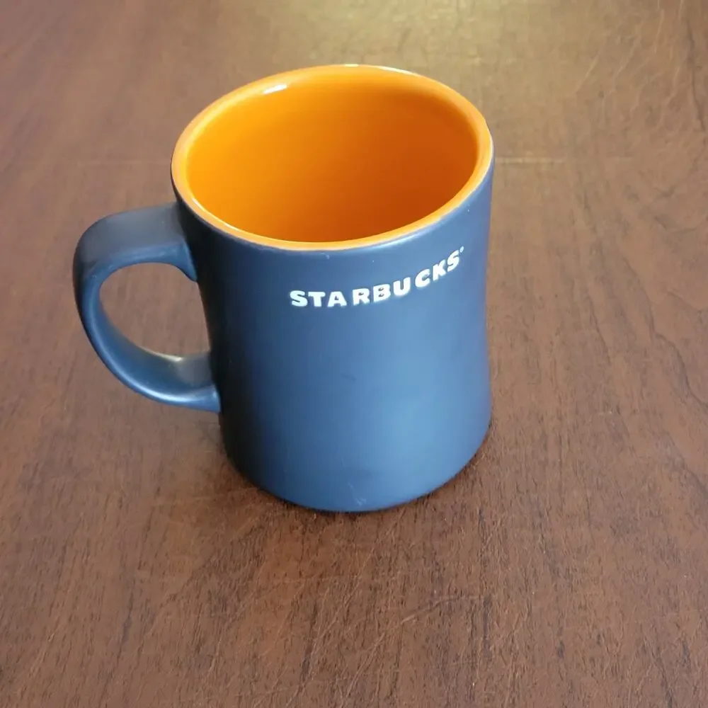 2011 Starbucks Kenya Mermaid Sun Face ceramic coffee mug 16oz